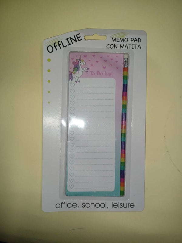 MEMO PAD CON MATITA