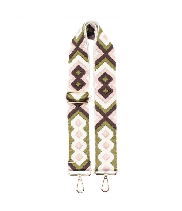 Bagstrap patroon groen/goud