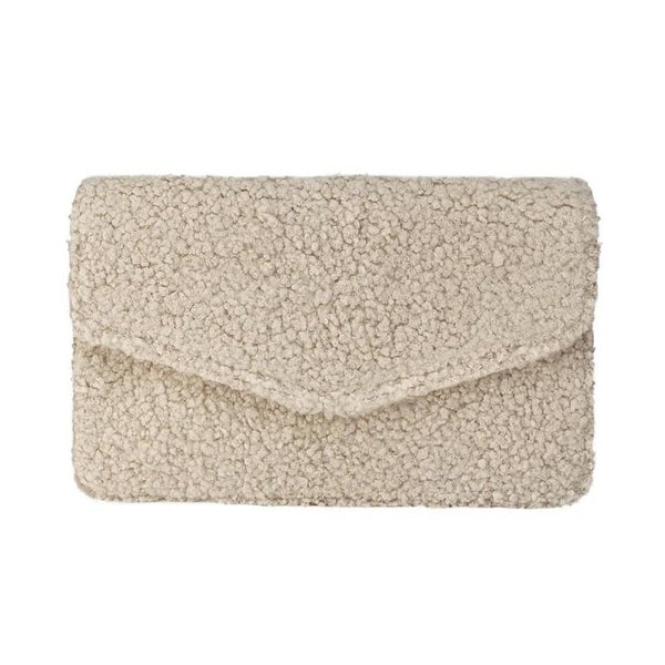 Teddy schoudertas beige