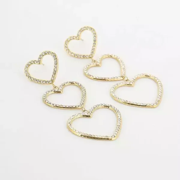 oorbellen diamant hearts