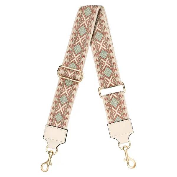 Bagstrap met camel kleuren