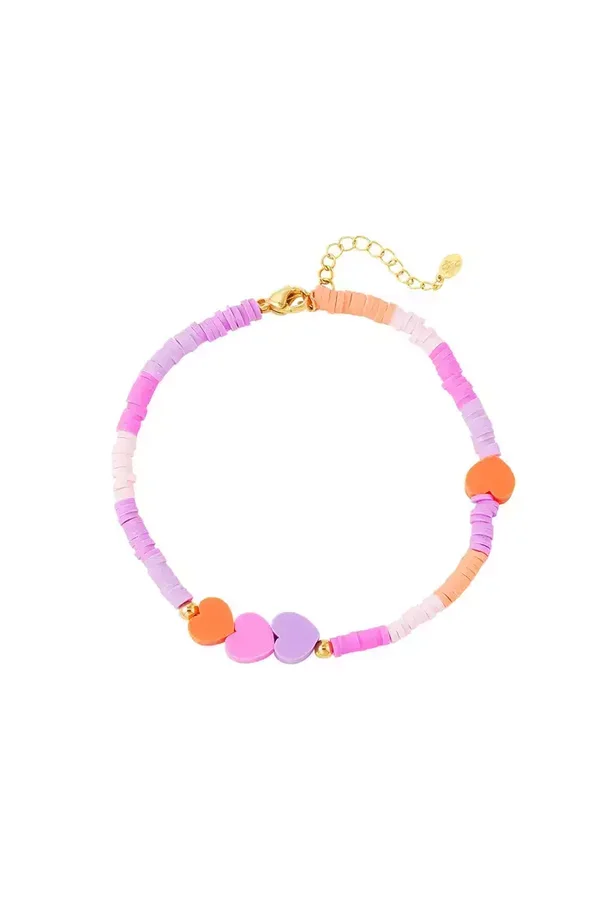 KIDS enkelbandje hartjes