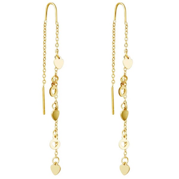 Oorbellen hanger goud