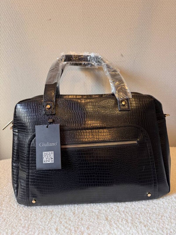 Giuliano Luxe Handtas – Ruim Model zwart