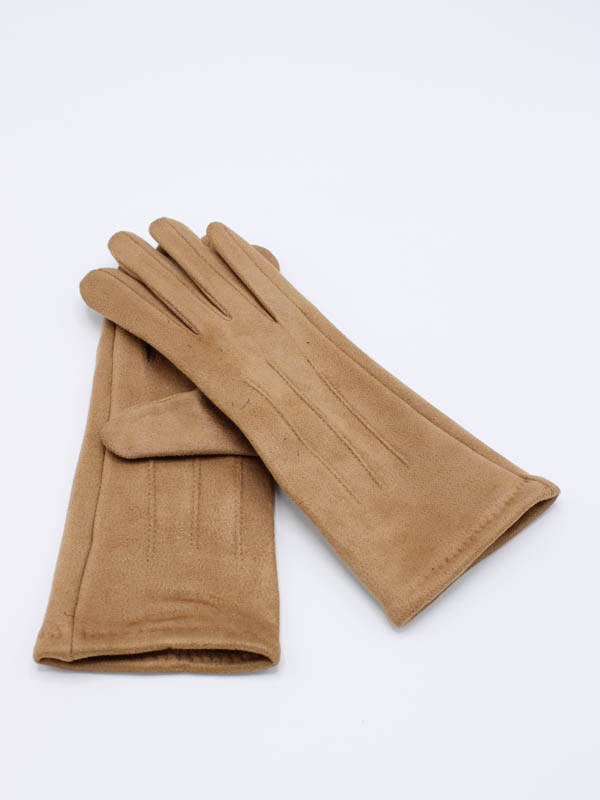 Handschoenen camel met touchscreen tip