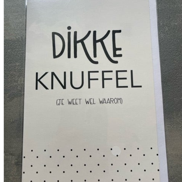 Kaartje Dikke knuffel