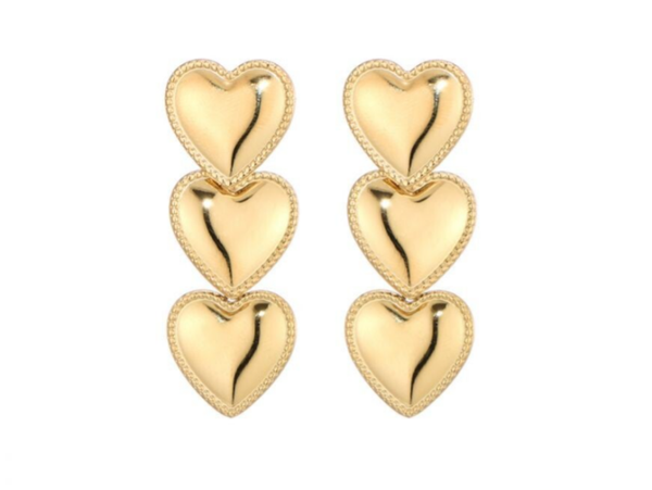 Oorbellen love gold