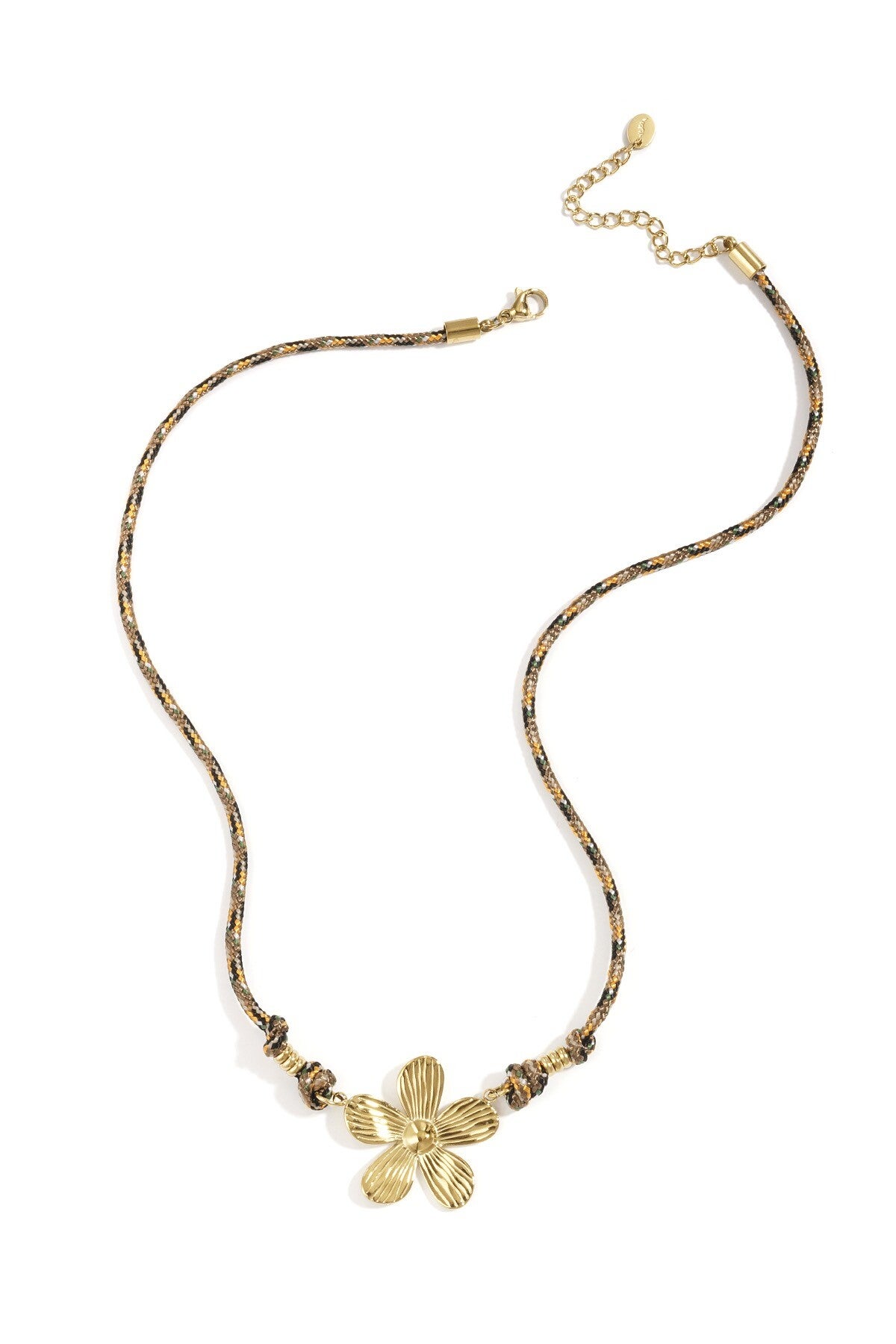 Flower ketting - goud