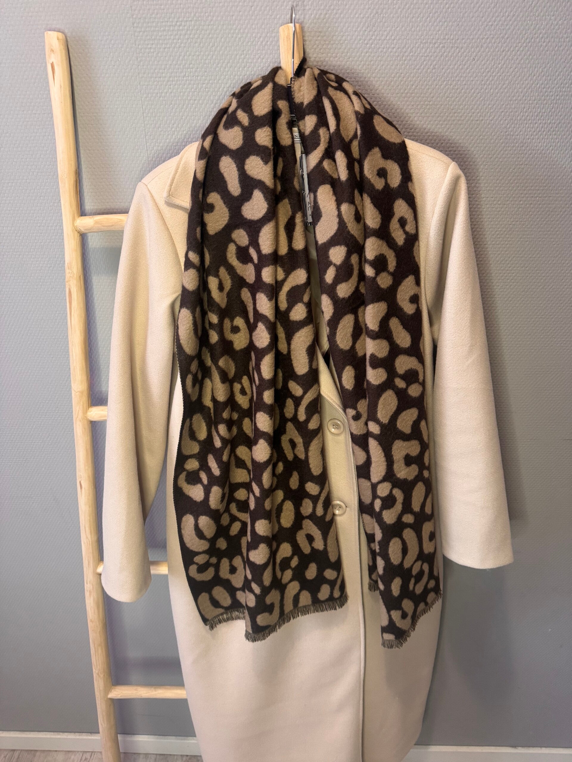 Sjaal - Kimberley bruin&beige