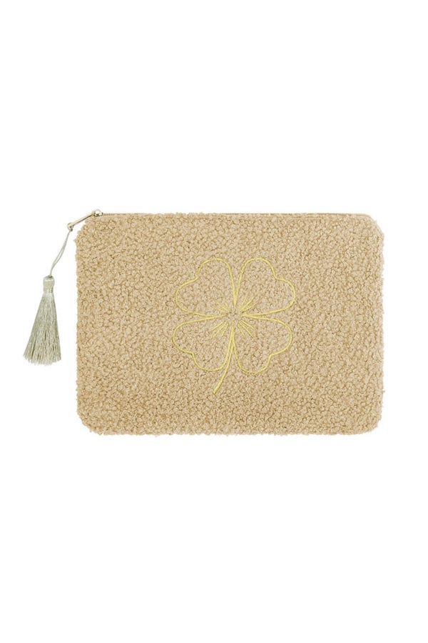 Make-up tas geluk beige