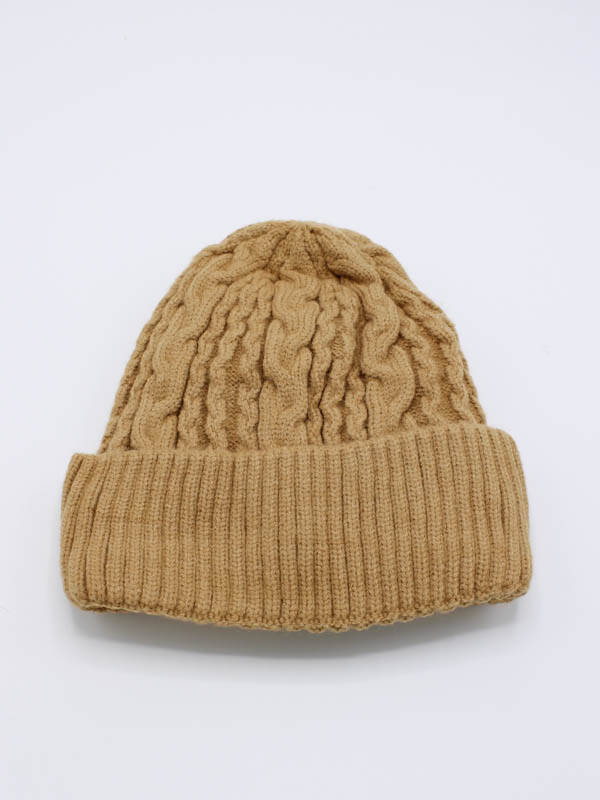 Muts beige met fleece