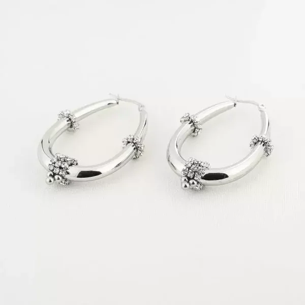 Oorbellen Bali zilver