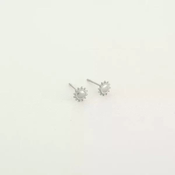 Oorknopjes Zonnetje zilver