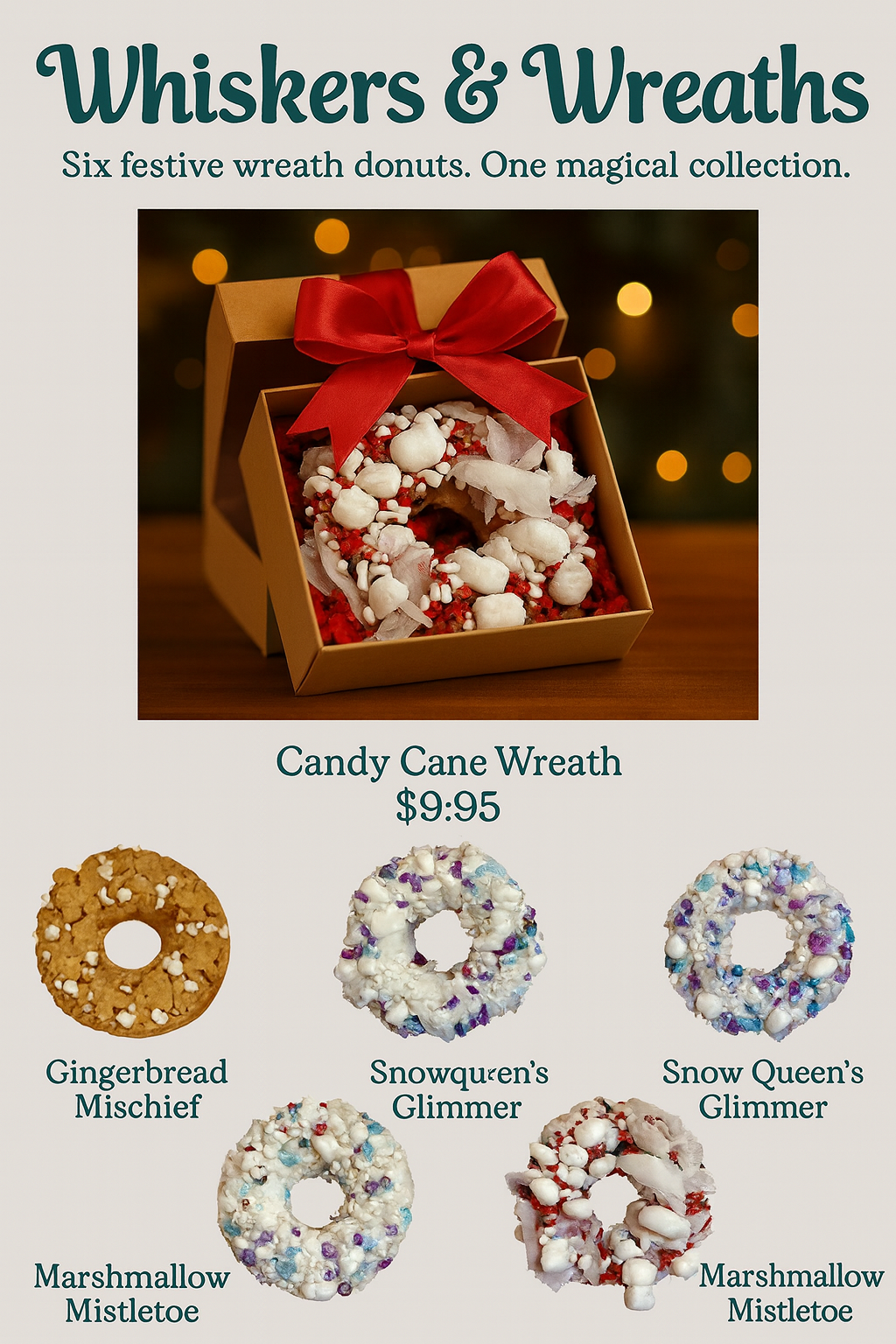 🐾🎄 Whiskers & Wreaths