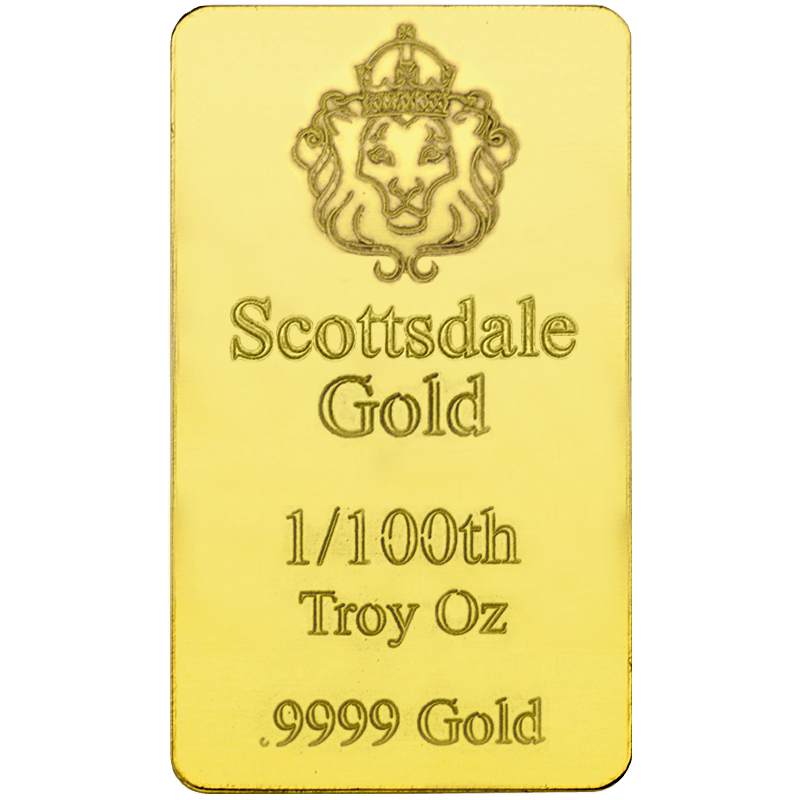 1/100 oz Scottsdale Gold Bar