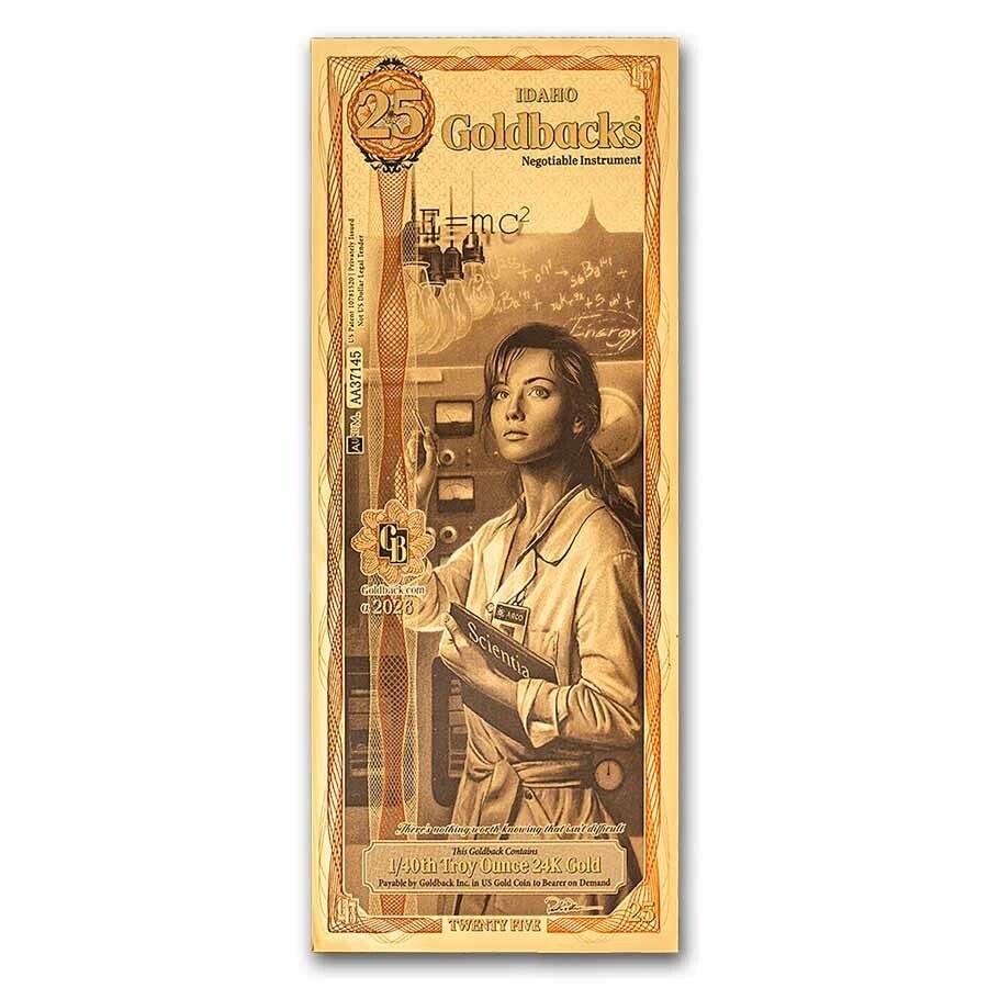 ** SPECIAL ORDER** 25 Idaho Goldback - Aurum Gold Foil Note (24k)