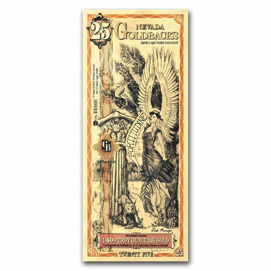 ** SPECIAL ORDER** 25 Nevada Goldback - Aurum Gold Foil Note (24k)