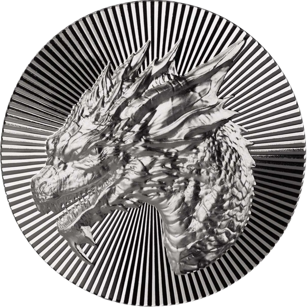 Scottsdale Dragon Stacker 1 oz Silver Round New Edition Scottsdale Mint