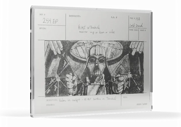 Agoro Star Wars Storyboard Art - Darth Vader Trench Run 1 oz Silver Collectible Foil