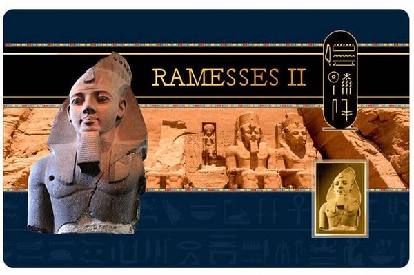 1/1000 oz 999 Fine Gold 3000 CFA Francs Chad Pharaohs Series – Ramesses II Coin
