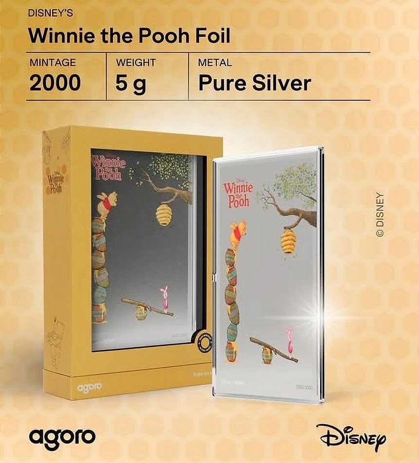 Agoro Winnie the Pooh - Winnie & Piglet - 5 g Silver Collectible Foil 1$ Niue 2026
