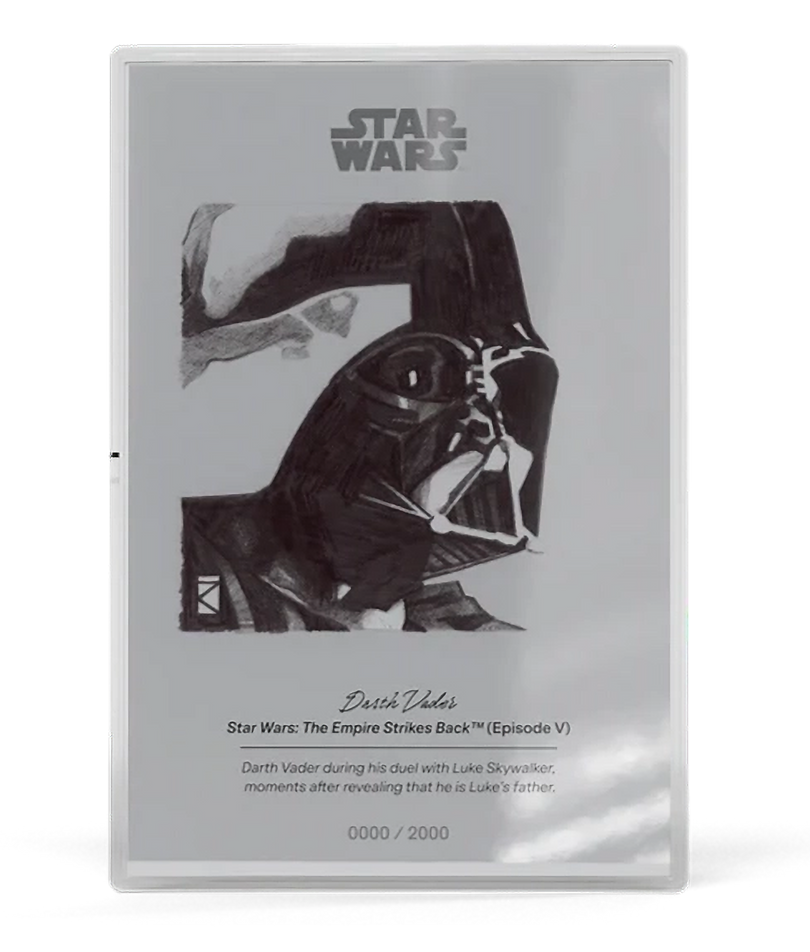 Agoro Star Wars Sketch Art - Darth Vader - 5 g Silver Collectible Foil 1$ Niue 2026