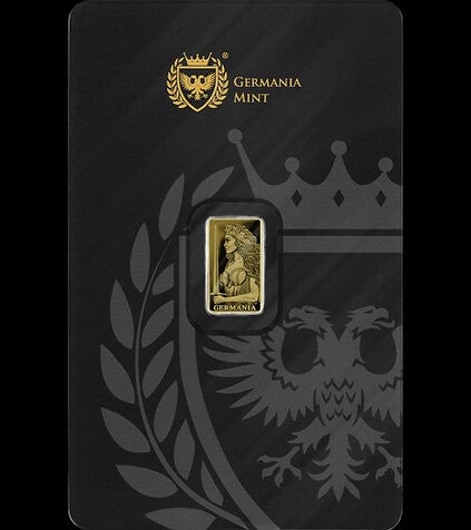 Germania Mint 1/200oz Au 999.9 Stamped Gold Bar Proof