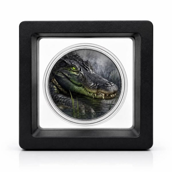 Crocodile – Pièce de cuivre colorisée de 1 oz en cuivre pur à 99,9 % – 1 cédi, Ghana, 2026
