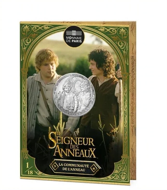 Frodo and Samwise - 13g Silver Coin 10€ France 2026 (Lord Of The Rings)