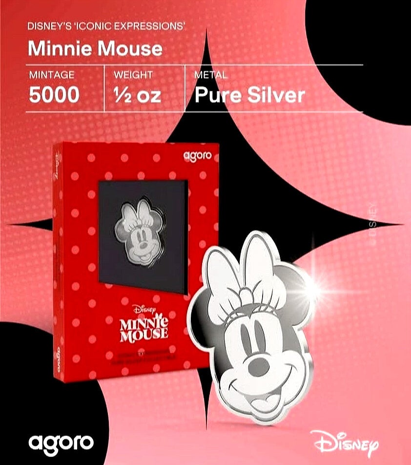 Agoro Mickey and Friends: Iconic Expressions - Minnie Mouse 1/2oz Silver 1$ Niue 2026