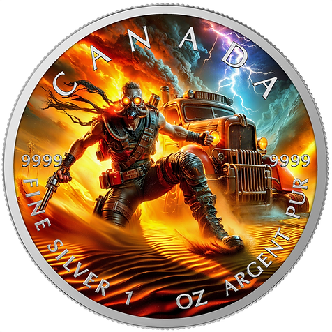 Diesel Fury - 1 Oz 999.9 Silver Coin 5$ Canada 2025
