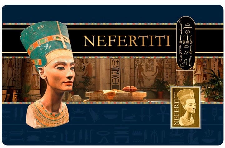 1/1000 oz 999 Fine Gold 3000 CFA Francs Chad Pharaohs Series – Nefertiti Coin