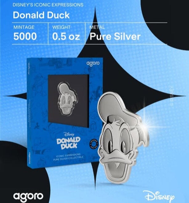 Agoro Mickey and Friends: Iconic Expressions - Donald Duck 1/2oz Silver 1$ Niue 2026