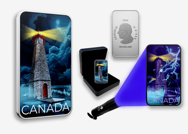 Canada hanté : le phare de Gibraltar Point - Pièce de 20 $ en argent pur .999, 1 oz - Canada 2026