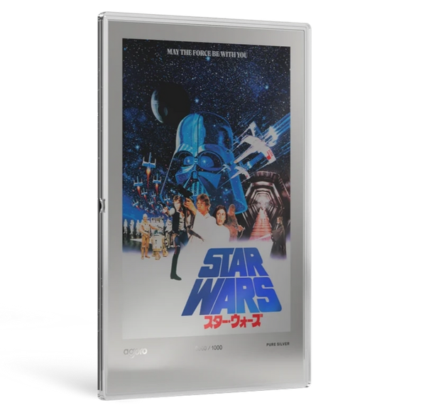 Star Wars Japanese Movie Poster - A New Hope 20 g Silver Collectible Foil