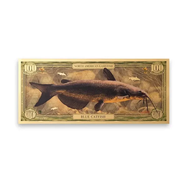 Blue Catfish Aurum® 100mg 24k Gold Bill Series II