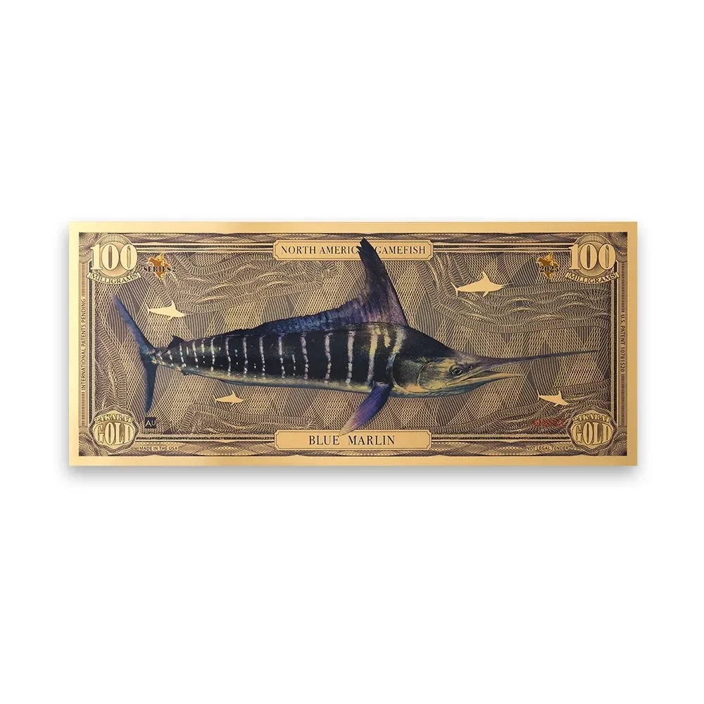 Blue Marlin Aurum® 100mg 24k Gold Bill Series II