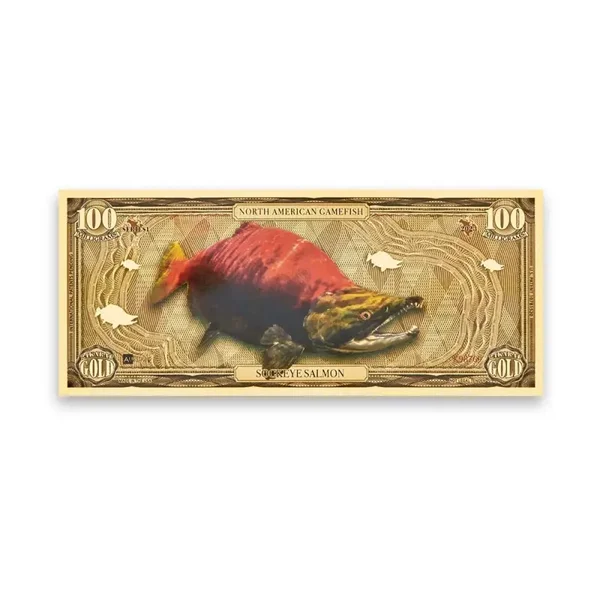 Sockeye Salmon Aurum® 100mg 24k Gold Bill Series I