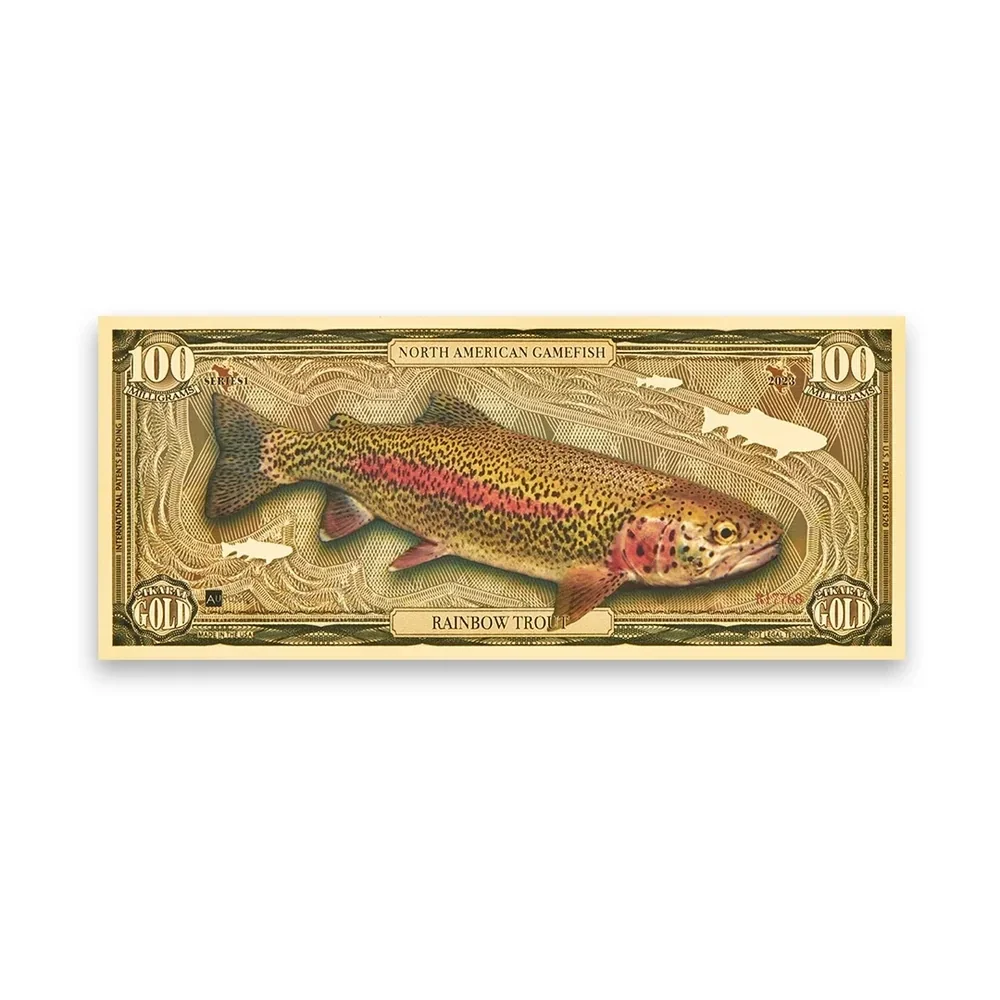 Rainbow Trout Aurum® 100mg 24k Gold Bill Series I