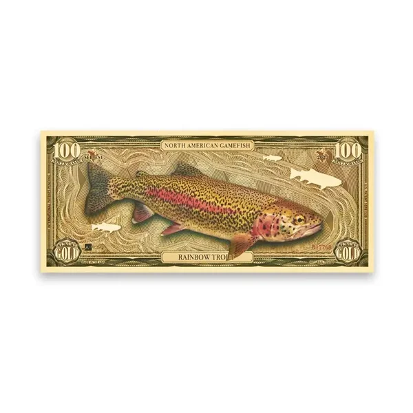Rainbow Trout Aurum® 100mg 24k Gold Bill Series I