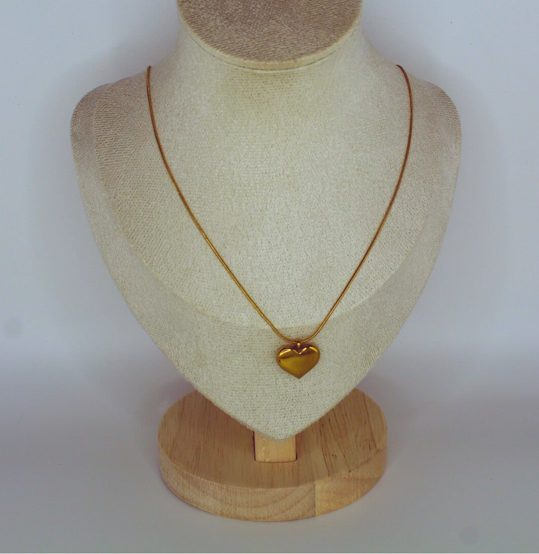 Collier coeur dorée