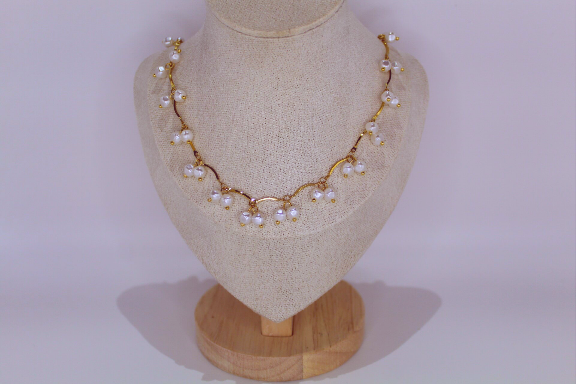 Collier élégance perlée