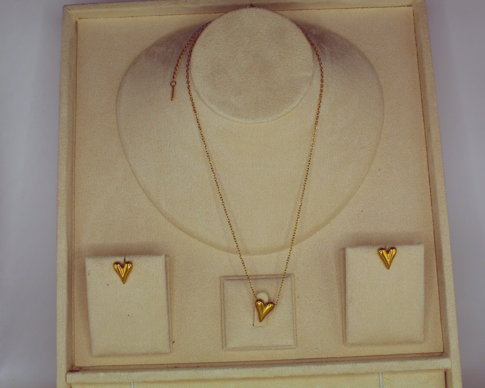 Parure coeur élégance