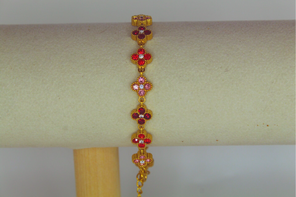 Jonc 3 couleurs rouge
