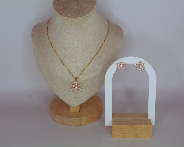 Parure Fleur blanche