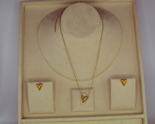 Parure coeur élégance