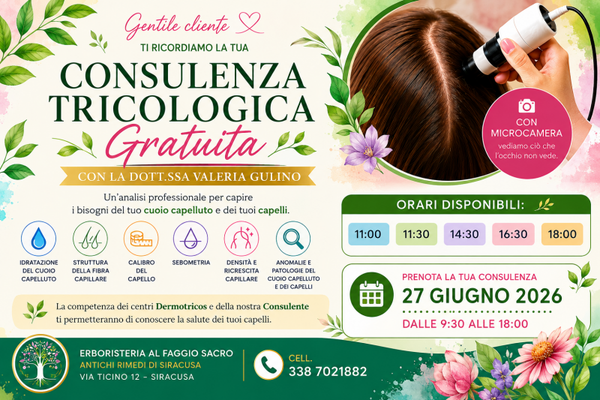 Consulenza Tricologica - 27 Giugno 2026