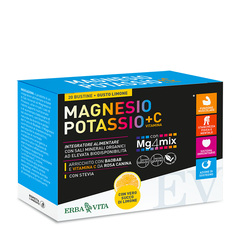 MAGNESIO POTASSIO + VITAMINA C – GUSTO LIMONE