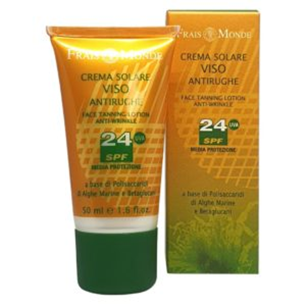 Crema Solare Viso Antirughe SPF 24 50 ml