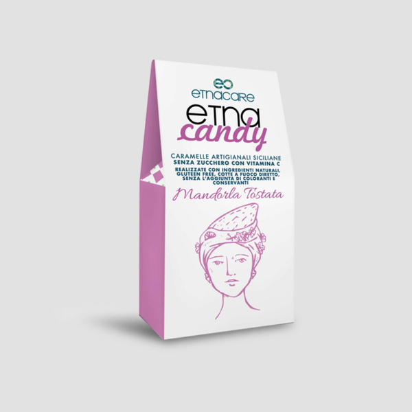 Etna Candy Mandorla Tostata Senza Zucchero con Vitamina C 40 g